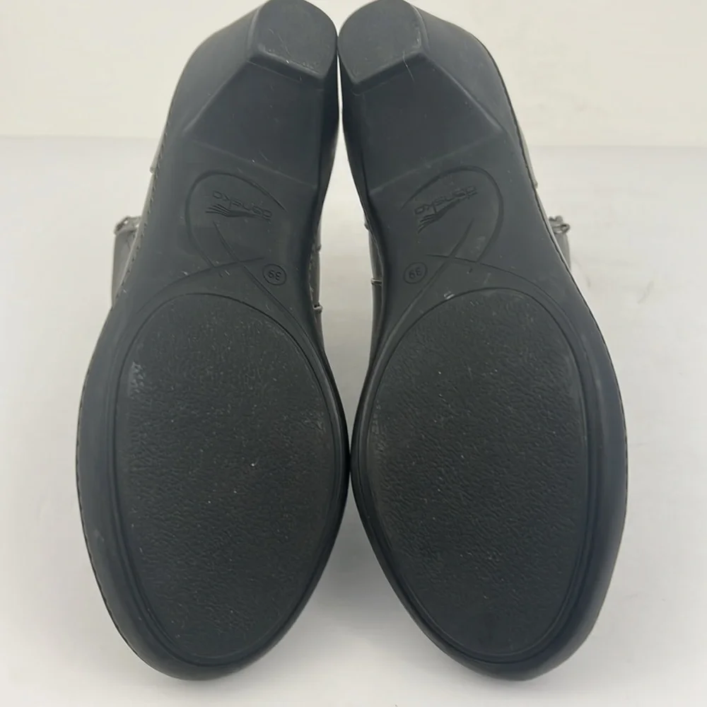 Dansko Billie Grey Ankle Boots Soft Leather Burnished Nappa Grey Womens SZ 8.5 9 - Picture 11 of 14